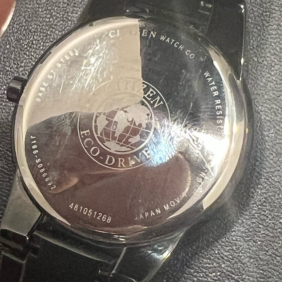 Citizen Eco-Drive Axiom Black Out Stainless Men's Watch - J165-S086892 - Picture 4 of 5